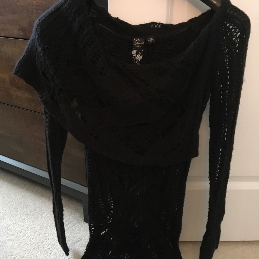 Tunic off the shoulder sweater